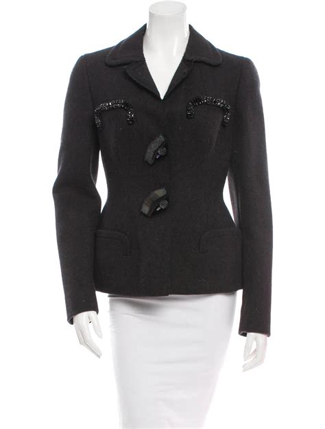 prada suit jacket womens|Prada women' s blazers.